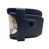40-Watt LED Auxiliary Cube Light with Amber Side Strobe - Profession Grade with Clear Lens - Sold in Pairs - Race Sport 