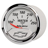 GAUGE, WATER TEMP, 2 1/16", 250?F, ELEC, CHEVROLET HERITAGE BOWTIE