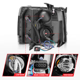 ANZO USA - Projector Headlight Set w/Halo - 111200