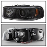 Spyder Projector Headlights - LED Halo - Black (5009357) - image 3