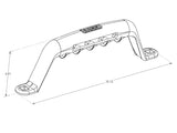 Carr Grab Handle Cast Bolton Black Powder Coat Single