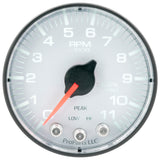 GAUGE, TACH, 2 1/16", 11K RPM, W/ SHIFT LIGHT & PEAK MEM, WHT/BLK, SPEK-PRO — Red (P336128)