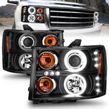 ANZO USA - Projector Headlight Set w/Halo - 111125
