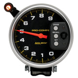 5" TACHOMETER, 0-9000 RPM, PEDESTAL W/ QUICK LITE & PEAK MEMORY, PRO-COMP