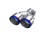 2.5" Inlet Exhaust Tip. T304 Stainless Steel, Burnt End. (T5177BE)