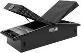Highway Product 71 X 16 X 23 GULL WING TOOL BOX WITH SMOOTH BLACK BASE, LEOPARD LID - 3412-015-BK62S