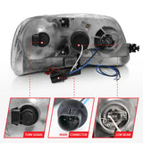 ANZO USA - Projector Headlight Set w/Halo - 111097