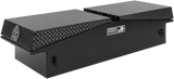 Highway Product 71 X 16 X 23 GULL WING TOOL BOX WITH SMOOTH BLACK BASE, LEOPARD LID - 3412-015-BK62S