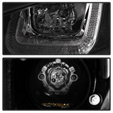 Spyder Projector Headlights - DRL LED - Red Stripe - Black - image 4