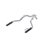 MBRP 3 Inch Axle-Back Dual Rear Turndown, T304 BLK (S5270BLK)