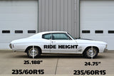 Rear dual rate springs, 2" lowering for 1968-1972 GM A-Body.