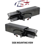 2017-Current Ford F250-F450 Super Duty Hitch Bar Reverse 7in LED Flood Lighting Heavy Duty Bolt-On Blacked Out Kit with 