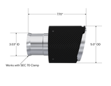 5in. OD. SEC 70 inlet. 7.8in. in length, CF.