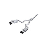 3in. Cat-Back. Quad Rear Exit. T304. CF Tips. Active