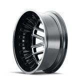 MAYHEM COGENT DUALLY (8107D) GLOSS BLACK 17X6.5 8-165.1 -142MM 121.3MM 8107D-7681BR
