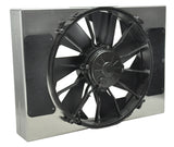 Derale High Output Single 12" Electric RAD Fan/Aluminum Shroud Kit (16814)