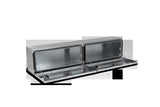 Highway Product 90 X 16 X 13 HIGH SIDE TOOL BOX WITH DIAMOND PLATE DOOR, SMOOTH ALUMINUM BASE - 3813-015