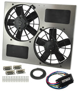 Derale Powerpack - High Output Dual 11" RAD Fan/Alum Shroud Kit w/ PWM Controller (66830) — view 3