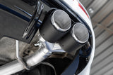 2.5in. Axle-Back. Dual Rear Exit. T304. CF Tips.