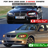 Spyder Projector Headlights - LED Halo - Amber Reflector - Eyebrow Bulb - Chrome - image 8