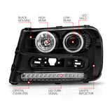ANZO USA - Projector Headlight Set w/Halo - 111127