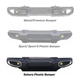 Squadron-R SAE Fog Pocket Kit - '20-26 Gladiator / '18-26 Wrangler JL; w/ OE Sahara Bumper (SAE Fog; Clear)