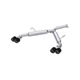 2.5in. Axle-Back. Dual Split Quad Rear Exit. T304 with CF Tips