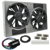 Derale Powerpack - High Output Dual 12" RAD Fan/Alum Shroud Kit w/ PWM Controller (66838) — view 3