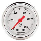5 PC. GAUGE KIT, 3-1/8" & 2-1/16", MECH. SPEEDO., WTMP & OILP, ARCTIC WHT