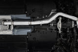3in. Cat-Back. Dual Split Rear Exit. Quad Outlet. Race Version. T304. CF Tips