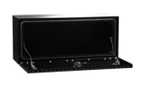 Highway Product 48 X 16 X 13 HIGH SIDE TOOL BOX WITH BLACK DIAMOND PLATE DOOR, SMOOTH BLACK BASE - 3813-003-BK62