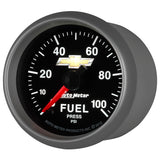 FUEL PRESS, 2-1/16", 100 PSI, DIGITAL STEPPER MOTOR, CHEVY GOLD BOWTIE