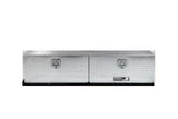 Highway Product 96 X 16 X 13 HIGH SIDE TOOL BOX WITH DIAMOND PLATE DOOR, SMOOTH ALUMINUM BASE - 3813-019