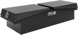 Highway Product 71 X 16 X 23 GULL WING TOOL BOX WITH SMOOTH BLACK BASE, LEOPARD LID, NO BOWEYES - 3412-005-BK62S