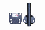 Kentrol/Fishbone Offroad Universal Truck Bed Rail Flag Mount For 1 In Diameter Poles Black Powder Coated