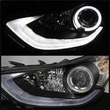 Spyder Projector Headlights - LED Halo - Black (5073662) - image 3