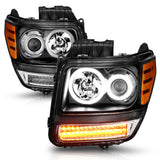 ANZO USA - Projector Headlight Set w/Halo - 111145