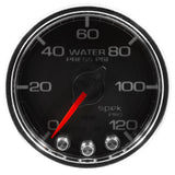 GAUGE, WATER PRESS, 2 1/16", 120PSI, STEPPER MOTOR W/PEAK & WARN, BLK/CHRM, SPEK — Red (P34531)