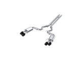3in. Cat-Back. Dual Rear Exit. Quad CF Tips. Street Version. T304