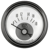 2-1/16" VOLTMETER, 8-18V, PRESTIGE PEARL