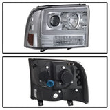 Spyder 1PC Light Bar Projector Headlights - Chrome - image 3