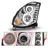 ANZO USA - Projector Headlight Set w/Halo - 121364