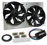 Derale Powerpack - High Output Dual 12" RAD Fan/Alum Shroud Kit w/ PWM Controller (66825) — view 3
