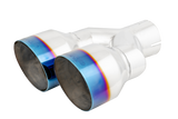2.5" Inlet Exhaust Tip. T304 Stainless Steel, Burnt End. (T5177BE)