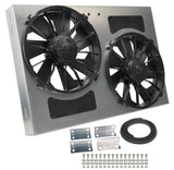 Derale Powerpack - High Output Dual 12" Electric RAD Fan/Aluminum Shroud Kit (16837)