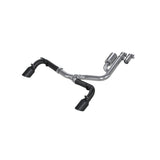 2.5in. Resonator-Back. Dual Split Rear Exit. BLK