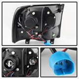 Spyder 1PC Projector Headlights - Version 2 - LED Halo - Black Smoke - image 3