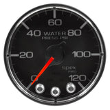 GAUGE, WATER PRESS, 2 1/16", 120PSI, STEPPER MOTOR W/PEAK & WARN, BLK/CHRM, SPEK — Red (P345318)