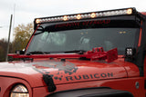 Kentrol/Fishbone Offroad 2007+ Wrangler/2020+ Gladiator Hilift Jack Hood Mount Black Textured Powder Coat Stainless Stee