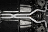 3 Inch Cat-Back Quad Rear Exit. T304 and CF Tips. Active Exhaust